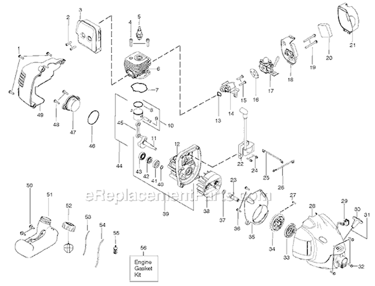Page A Diagram and Parts List for TE475Y  Weed Eater Trimmer
